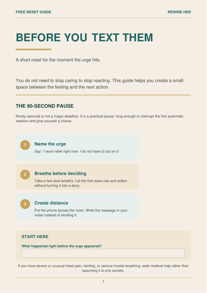 Before You Text Them Free Reset Guide cover
